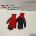 Перчатки красные синтетические с черным нитриловым покрытием